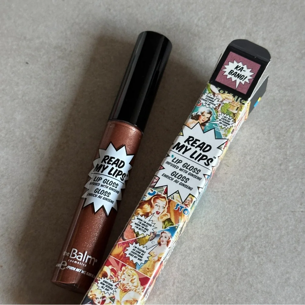 theBalm Read My Lips Lip Gloss - KA-BANG! (Shimmering Bronze)